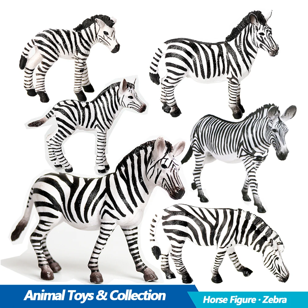 Kids Toys Under 200 - Zebra Figure Baby Zebra Miniature Plastic