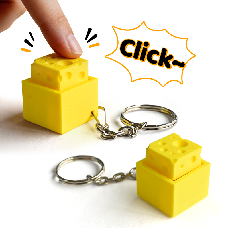 3D Printed Cheesy Key Fidget C - Kids Toys Return Gift ulasan dan harga