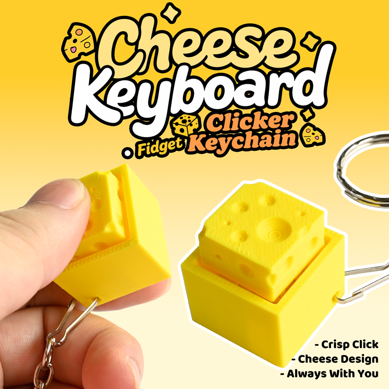 3D Printed Cheesy Key Fidget C - Kids Toys Return Gift ulasan dan harga