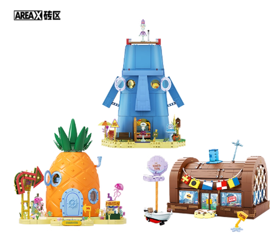 Areax Spongebob Bikini Bottom  - Kids Toys Blocks ulasan dan harga