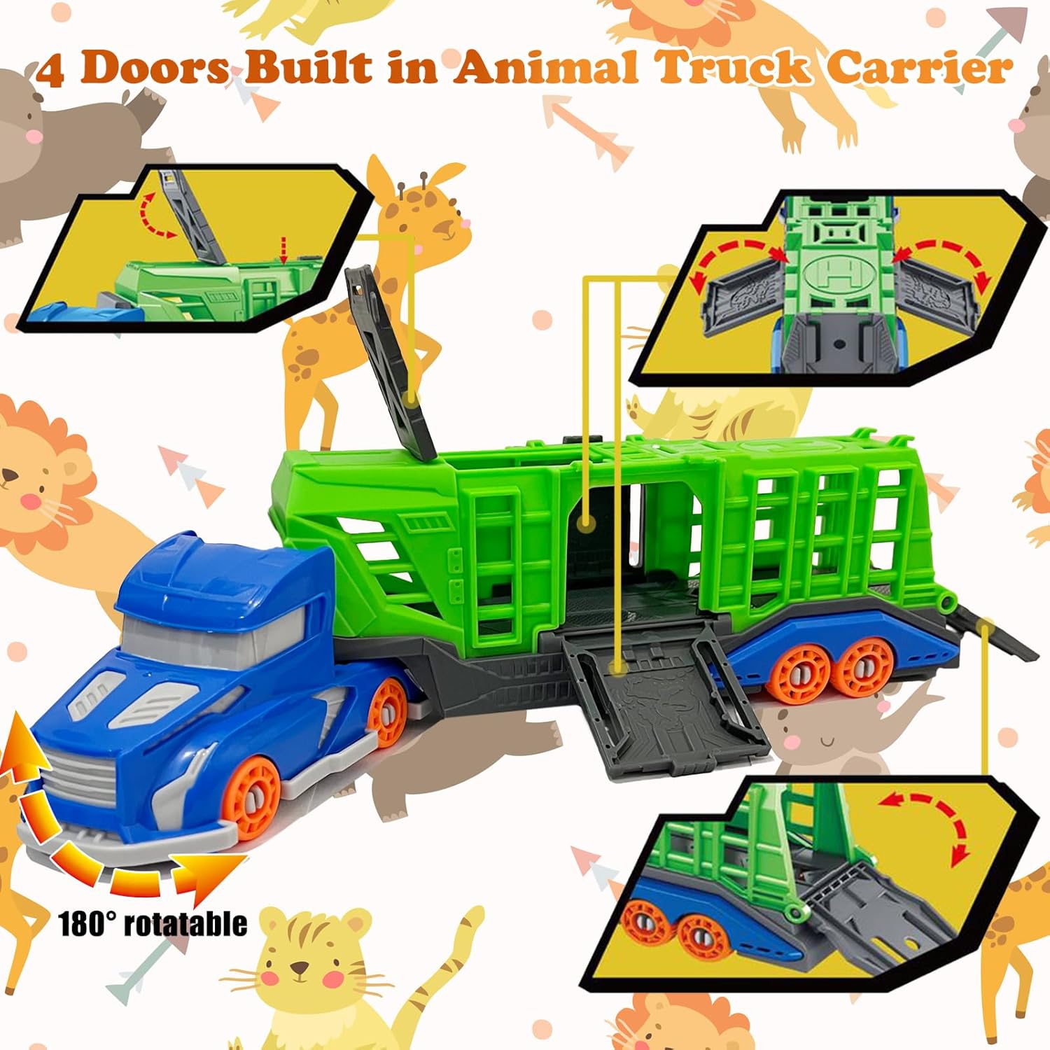 Dinosaur Animal Transport Vehi - Kids Toys Xmas ulasan dan harga