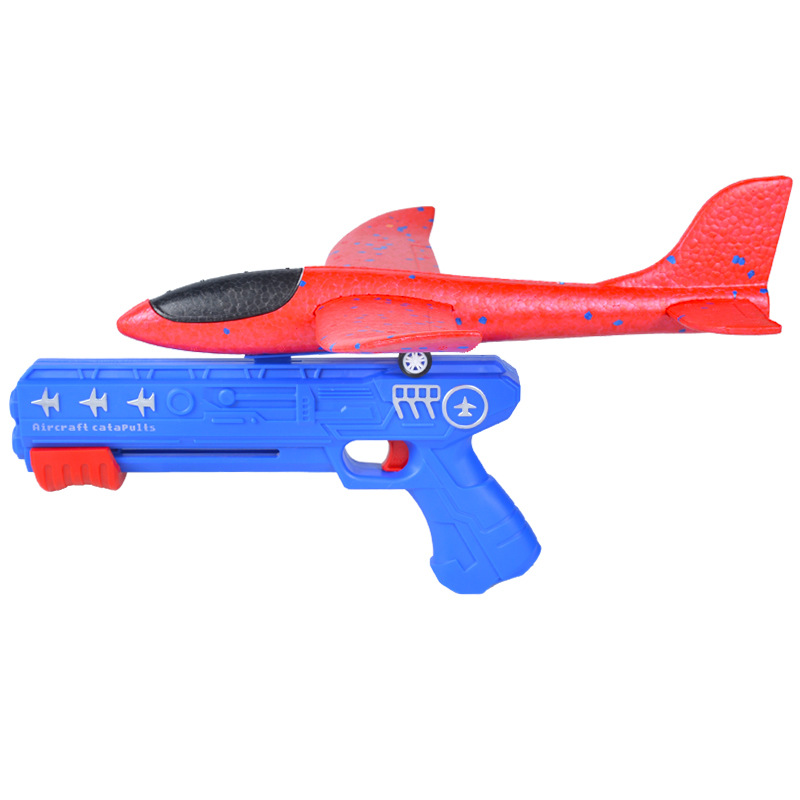 Kids 24 or 34 cm Foam Plane La - Catapult Launcher Toy ulasan dan harga