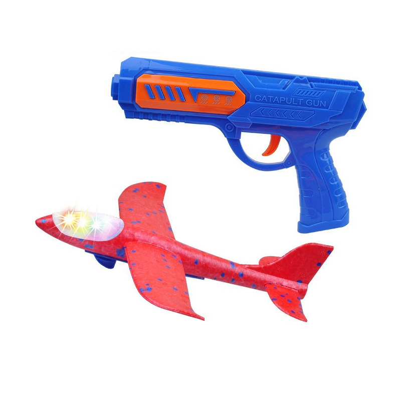 Kids 24 or 34 cm Foam Plane La - Catapult Launcher Toy ulasan dan harga