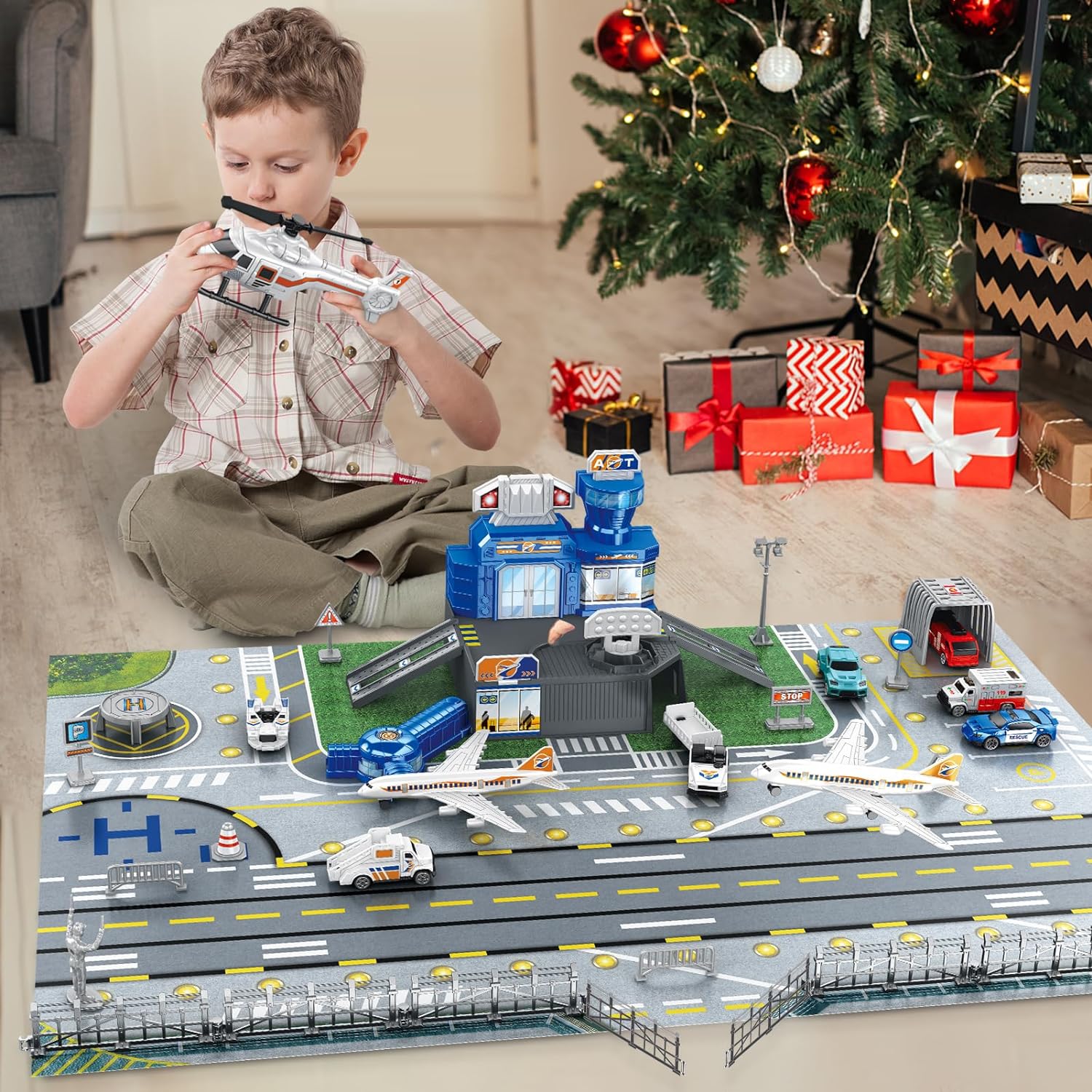 Children's Airport Scene Toy S - Kids Toys Xmas ulasan dan harga