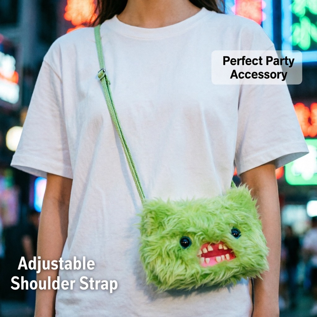 Cute Monster Plush Crossbody B - Kids Toys Hong Kong ulasan dan harga