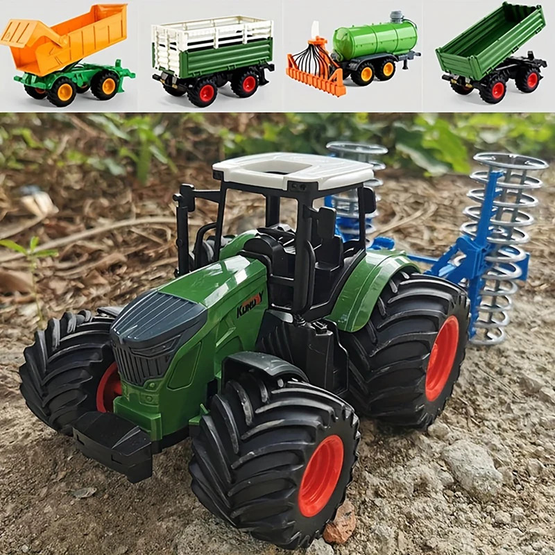 1:24 Inertial Farm Tractor wit - Kids Toys Return Gift ulasan dan harga