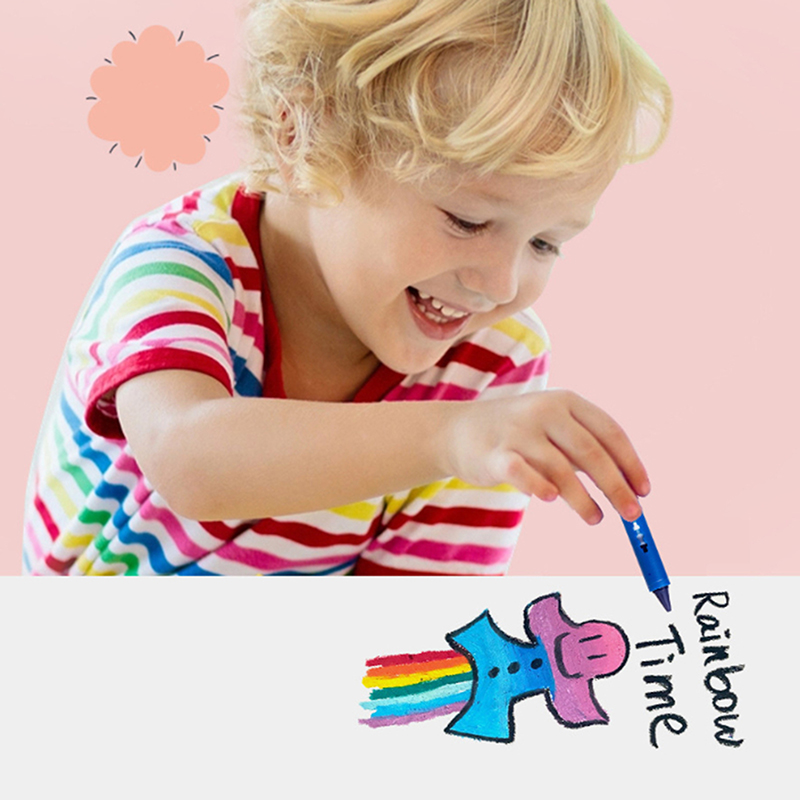 6Pcs Washable Bath Crayons Col - Kids Toys Drawing Easy ulasan dan harga