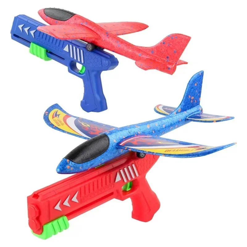 Kids 24/34cm Foam Plane Toy Gu - Catapult Launcher Toy ulasan dan harga
