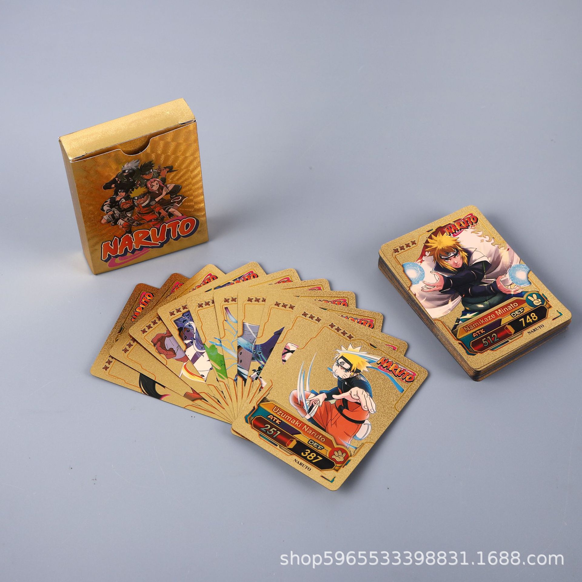 55pcs Naruto Card Gold English - Card Game Kids ulasan dan harga