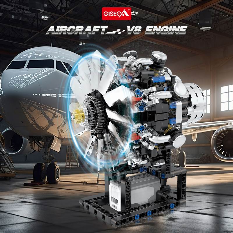 G8910 Aviation V8 Engine 558pc - Kids Toys Blocks ulasan dan harga