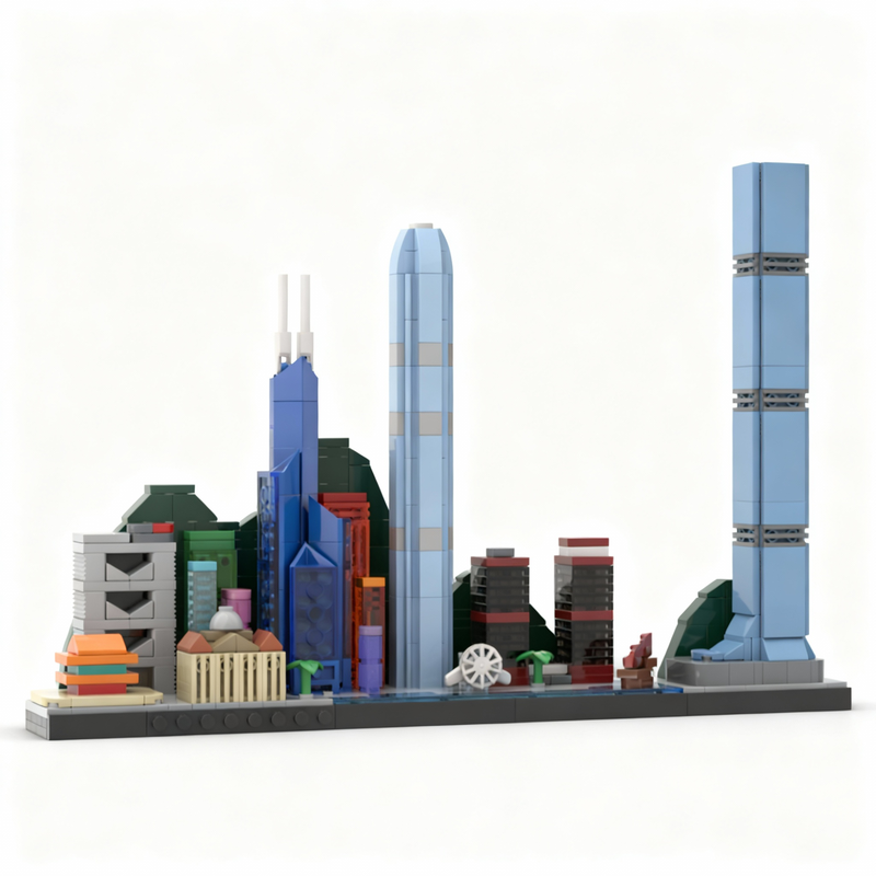 667pcs MOC Hong Kong Skyline M - Kids Toys Hong Kong ulasan dan harga