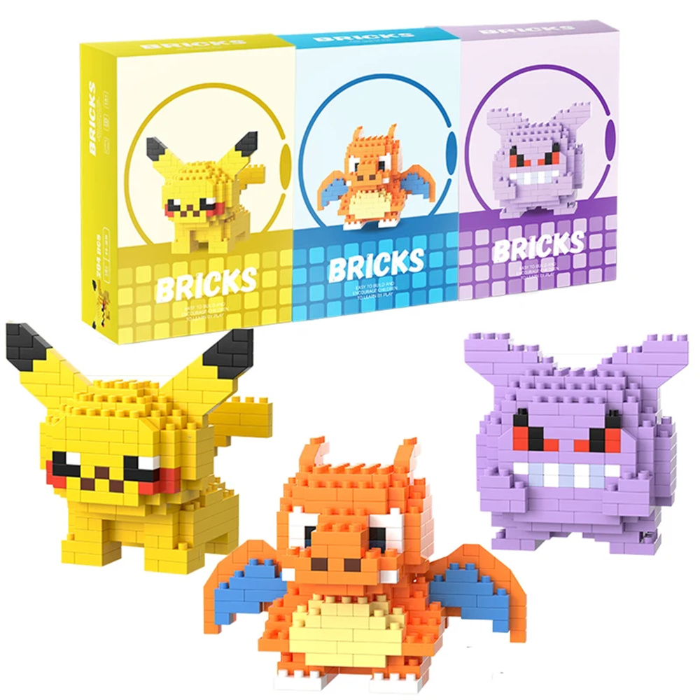 Pokemon Micro Building Blocks  - Kids Toys Blocks ulasan dan harga