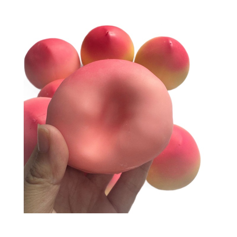 Crispy Sound Peach Fruit Squis - Sensory Fidget Toys ulasan dan harga