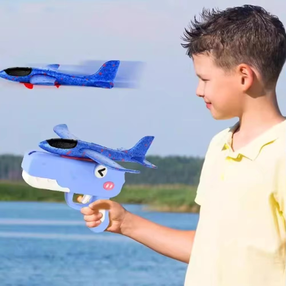 Dinosaur Foam Airplane Launche - Catapult Launcher Toy ulasan dan harga