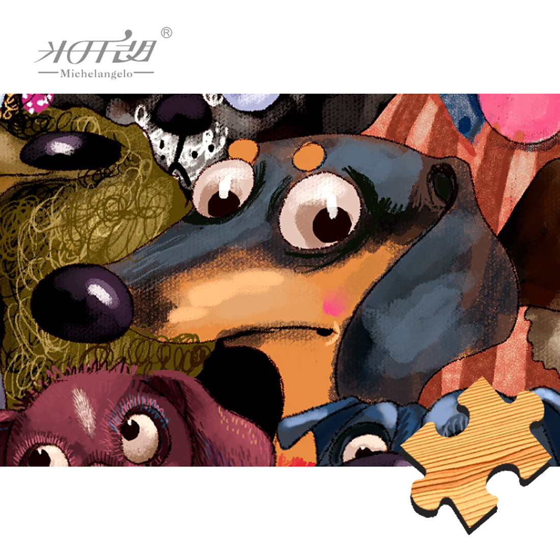 Michelangelo Wooden Jigsaw Puz - Kids Toys Under 500 ulasan dan harga