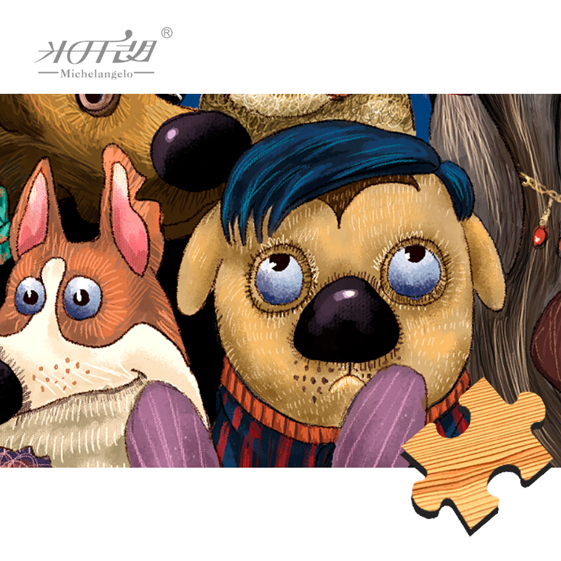 Michelangelo Wooden Jigsaw Puz - Kids Toys Under 500 ulasan dan harga