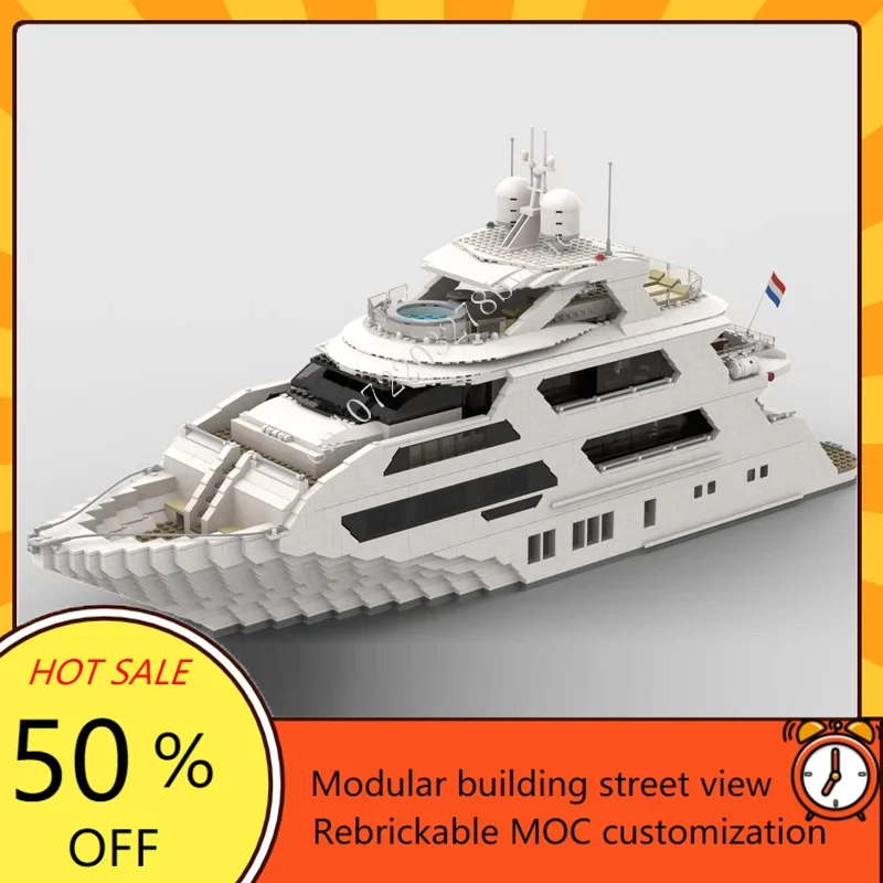 4657PCS Custom MOC Super Yacht - Kids Toys Xmas ulasan dan harga