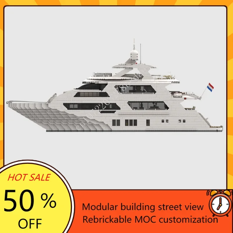 4657PCS Custom MOC Super Yacht - Kids Toys Xmas ulasan dan harga