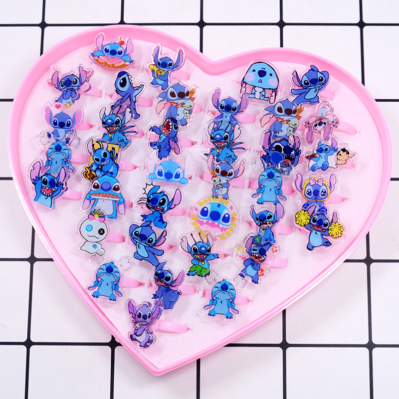 Stitch Acrylic Ring 10/20pcs K - Kids Toys Return Gift ulasan dan harga