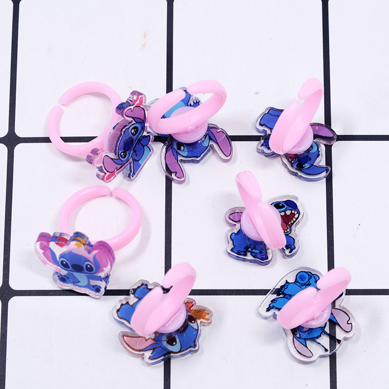 Stitch Acrylic Ring 10/20pcs K - Kids Toys Return Gift ulasan dan harga