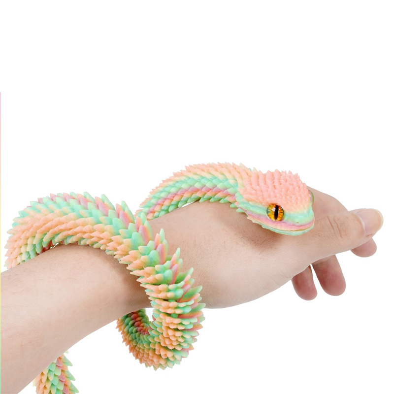 3D Printed Snake Movable Joint - Kids Toys Xmas ulasan dan harga