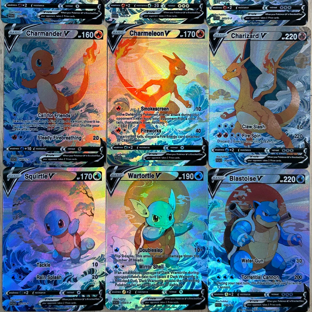 9Pcs/set DIY Anime PTCG Collec - Card Game Kids ulasan dan harga