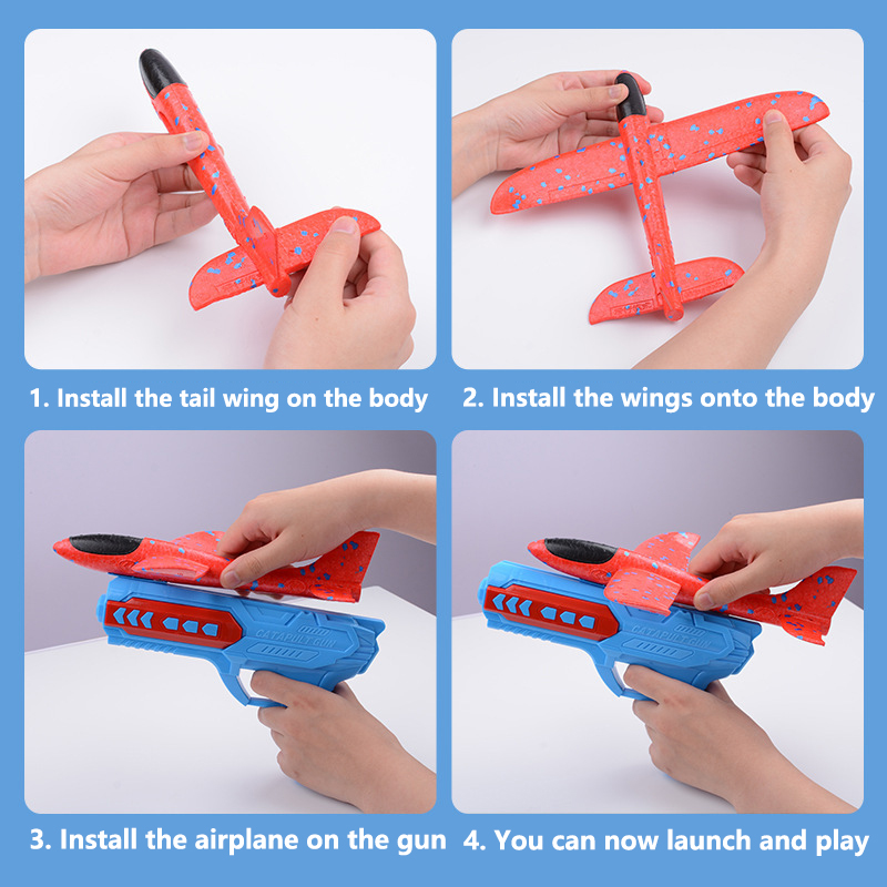 EVA Foam Catapult Aircraft Lau - Catapult Launcher Toy ulasan dan harga