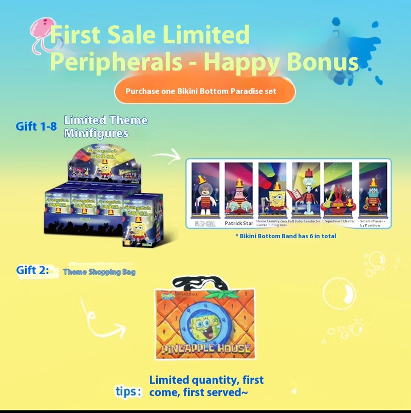 Official Area-X Spongebob Squa - Kids Toys Blocks ulasan dan harga